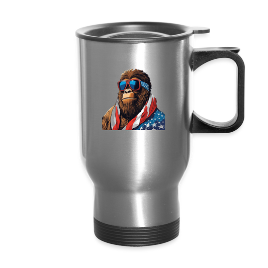 Bigfoot American Travel Mug - silver